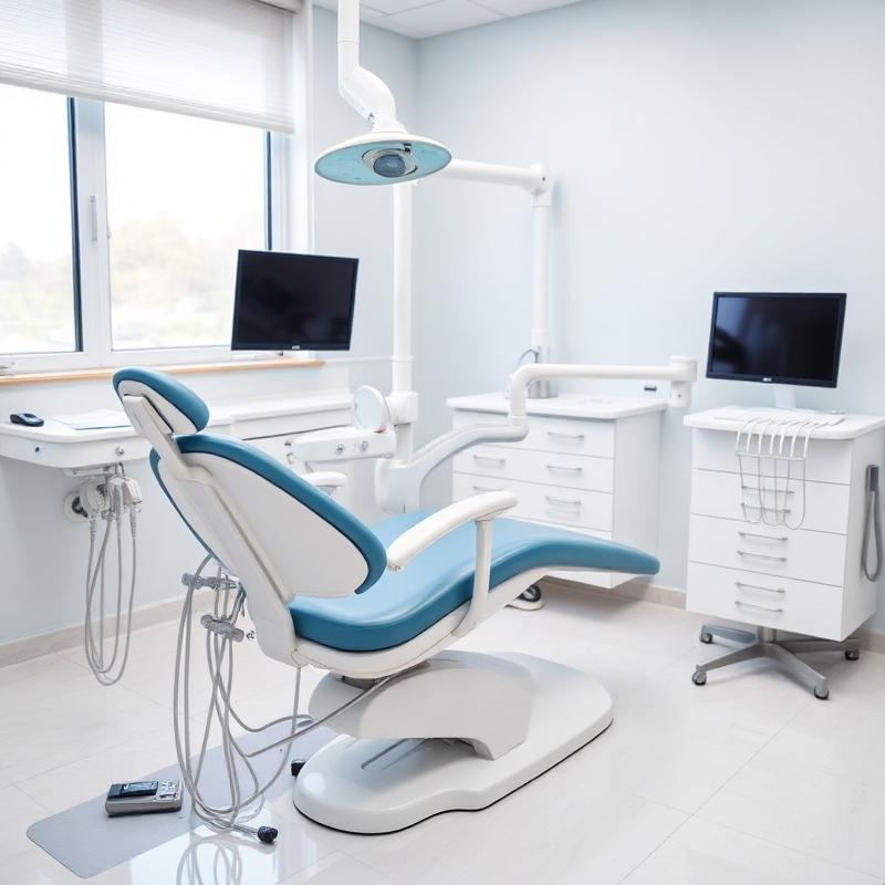 Cadeira odontológica restaurada e pronta para uso