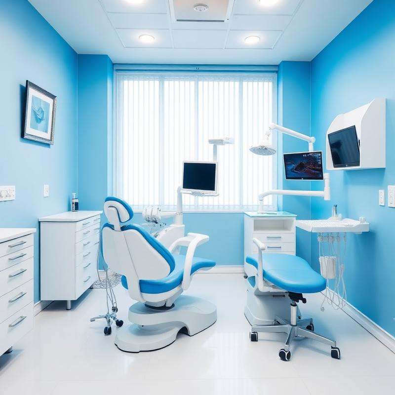 Consultório com cadeiras odontológicas em pleno funcionamento